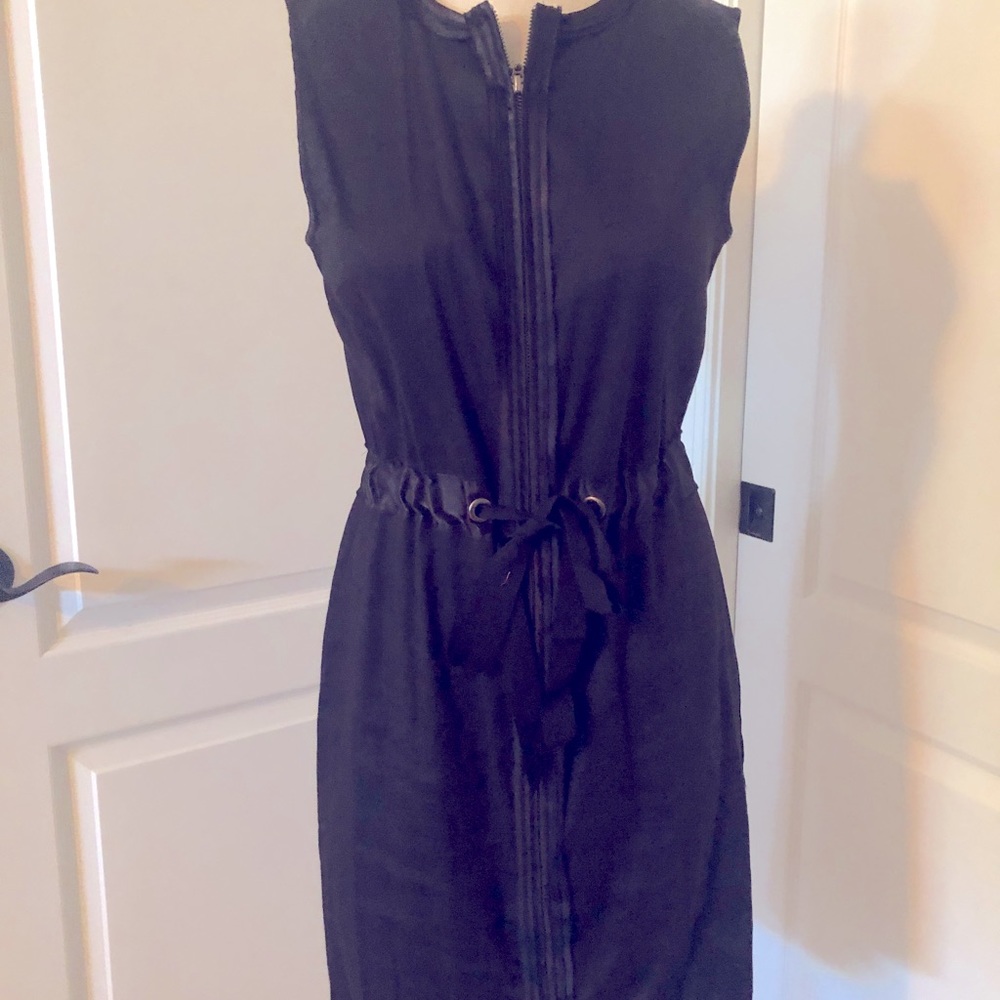 Tahari Linen shirt sleeved dress